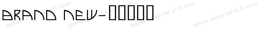 brand new字体转换